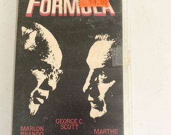 The Formula VHS Marlon Brando George C. Scott Vintage