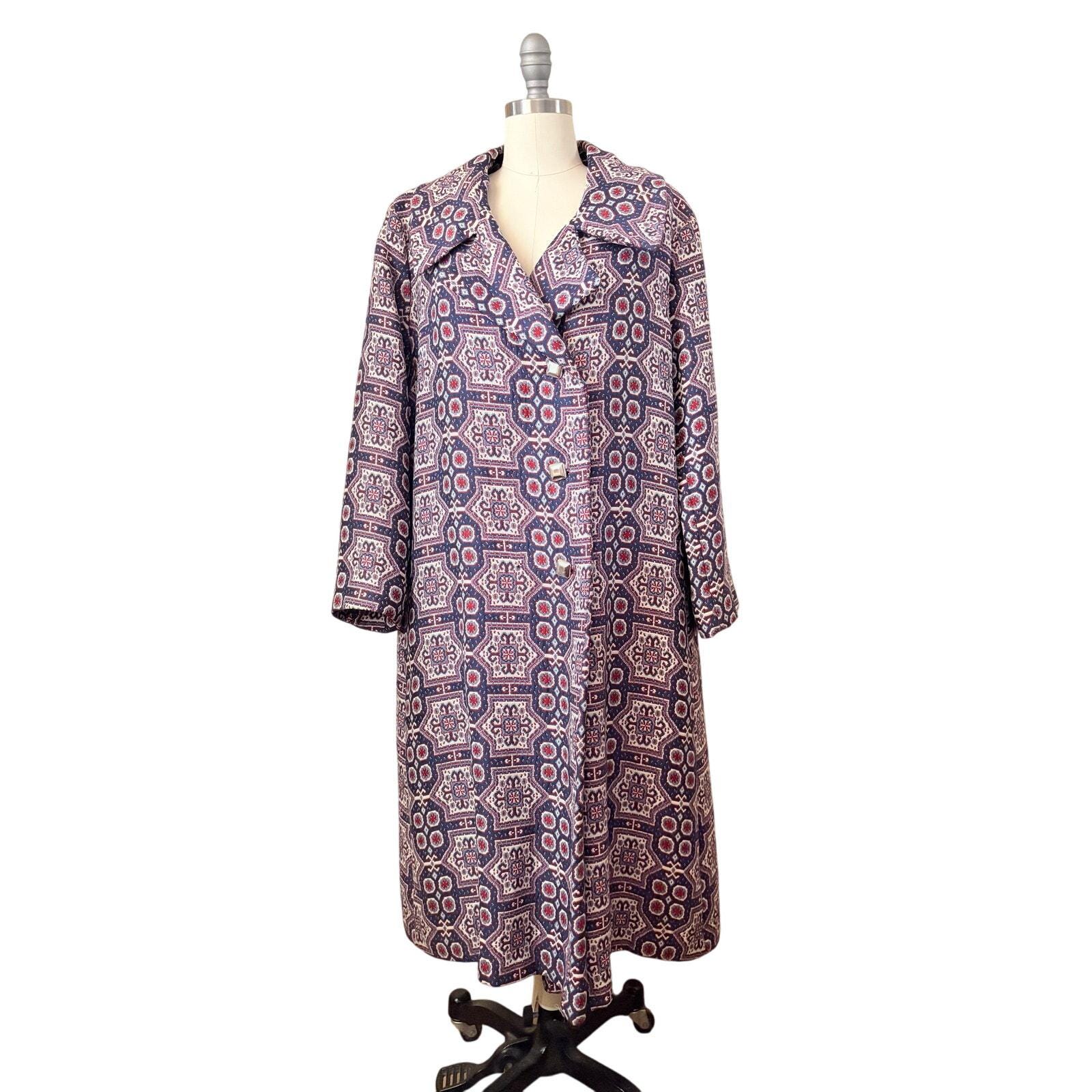 70s ILGWU 牛柄 フーデッドコート 総柄 USA製 Ilgwu Union Coat - Etsy