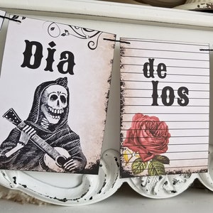 Dia de los Muertos Decor, Day of the Dead Decor, Dia de los Muertos Banner, Day of the Dead Banner, Day of the Dead Garland