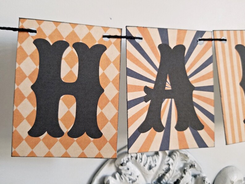 Halloween Banner Vintage Halloween Decor Retro Halloween - Etsy