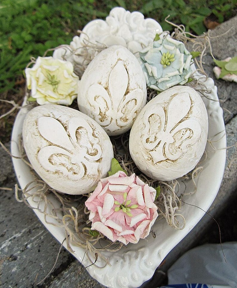 Vintage Style Easter Decor Spring Decor Easter Centerpiece
