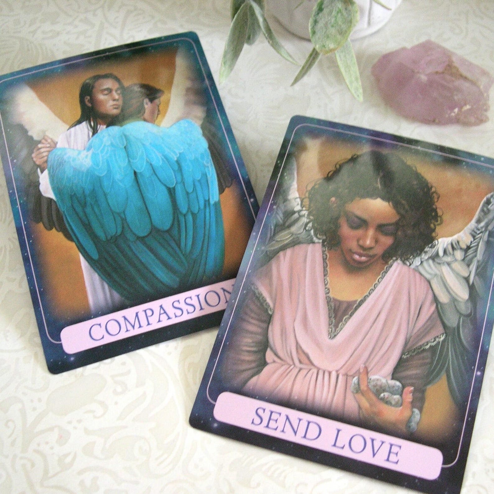 New! Indigo Angel Oracle Cards Deck, Doreen Virtue - Authentic 44-card ...