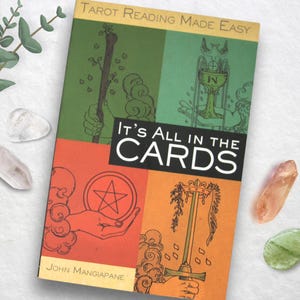 Mint! It&#39;s All in the Cards: Tarot Reading Made Easy, John Mangiapane, Beginner Tarot Book, Rare 2004 OOP New Vintage Paperback Tarot Book