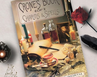 Mint! Crone&#39;s Book Charms & Spells, Wiccan Spell Book, Grimoire, Witchcraft, Wiccan Magic, Spellwork, Pagan, OOP 1998 New Vintage Paperback