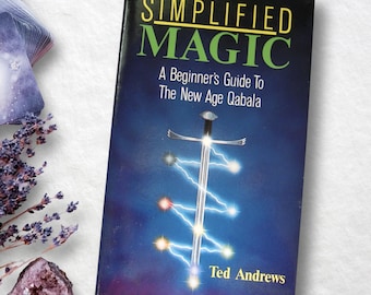 Mint! Simplified Magic, Beginner’s Guide to New Age Qabala, Ted Andrews, 1998 Rare OOP New Vintage Paperback Book, Magick, Occult, Kabballah