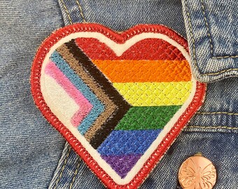 Proud Ally Flag Patch. LGBTQIA. Pride Patch. Iron-on Patch or Sew-on Patch. For your Totes, Jackets, Jeans, Collection!