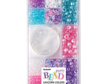 The Beadery Party Bead Box Kit Unicorn Colors