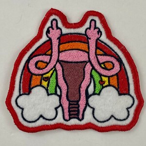 Rainbow Uterus Patch. Iron-on or Sew-on. ProChoice. My body, My Choice. image 9