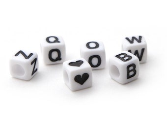 Alphabet Beads 6mm 160/Pkg