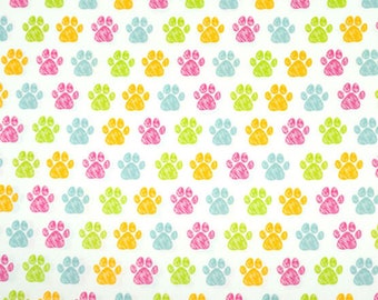 Singer Fabrics, 100% Cotton, Multi Paw, Cut by The Yard