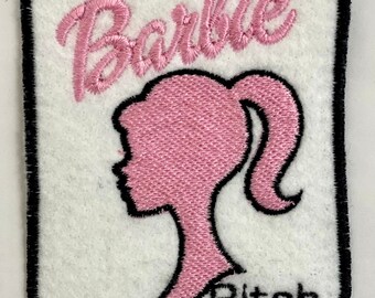 Embroidered Bitch Free Zone Iron on Sew on Patch – PATCHERS