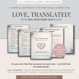 Love, Translated! – A Mindful Workbook for Deeper Connection & Emotional Understanding (PDF) | Printable