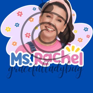 Colorful Floral Ms. Rachel Downloadable PNG - Etsy