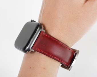 Apple Watch Strap from Stylish Handmade Leather - Custom Band for Apple/Samsung/HUAWEI | Perfect Father's Day Gift | Free Shipping 35 USD+