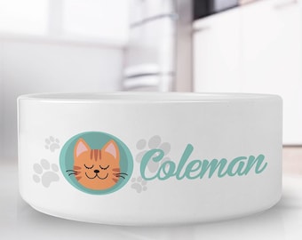 Personalized Cat Bowl, Cat Breed Bowl, Cat Owner Gift, New Cat Supplies, Custom Food Bowl, Water Dish, Kitten Bowl With Name, Pet Bowls
