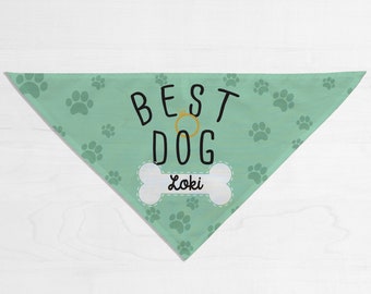 Personalized Wedding Dog Bandana, Custom Best Dog Bandana