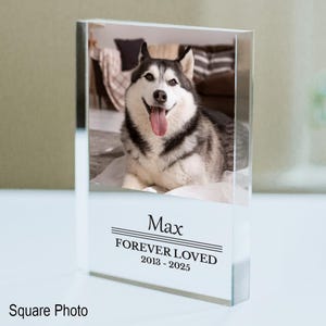 Personalized Dog Memorial Gift, Pet Photo Memorial Sign, Loss Of Dog Gift, Sympathy Gift For Dog Owner, Dog Picture, Loss Of Cat Gift