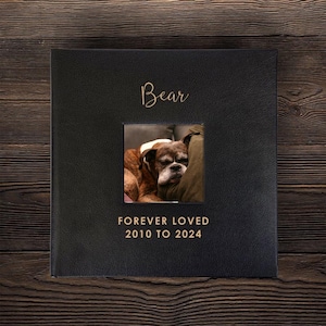 Personalized Dog Memorial Photo Album, Dog Memorial Gifts, Picture Album, 4X6 Photo Album, Dog Remembrance, Cat Memorial, Pet Loss Gift