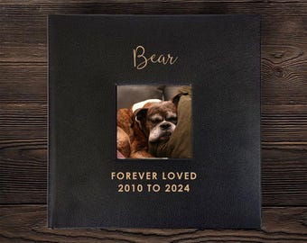 Personalized Dog Memorial Photo Album, Dog Memorial Gifts, Picture Album, 4X6 Photo Album, Dog Remembrance, Cat Memorial, Pet Loss Gift