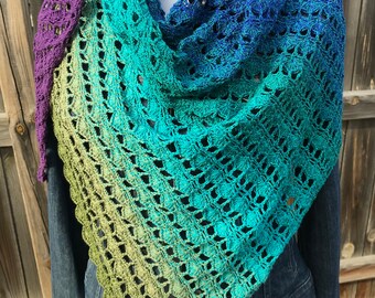 Crochet Pattern - Jolie Shawl - Lace Crochet Pattern - Instant PDF Digital Download - Make it Crochet