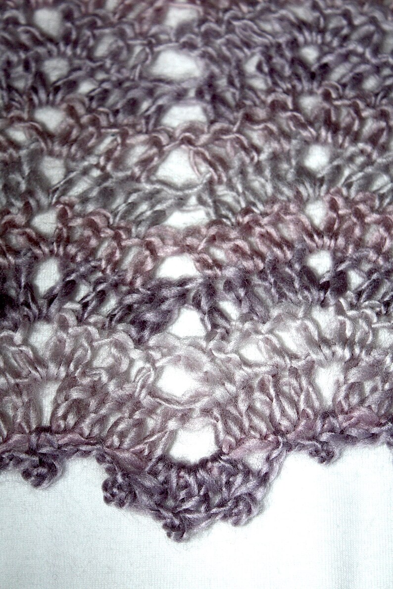 Crochet Pattern Instant PDF Digital Download Pearl Cowl Pattern Autumn Winter Cowl Soft Pink Purple Grey Chevron Make It Crochet image 3