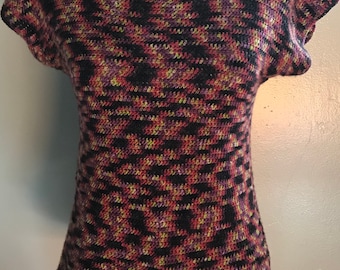 Crochet Pattern - Berta T-Sweater - Easy Crochet Pattern - Instant PDF Digital Download - Make it Crochet - Short-Sleeve Crochet Sweater