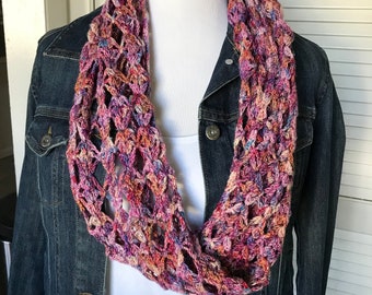 Crochet Pattern - Red Granite - Instant PDF Digital Download - Indie-dyed Yarn Crochet Pattern - Women's Cowl - Make it Crochet-Pattern Only