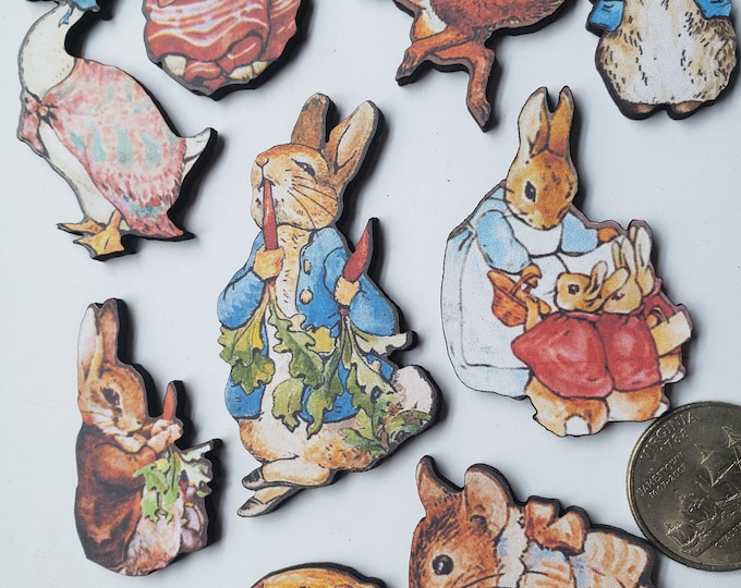 Peter Rabbit Woodcut Shapes - Etsy