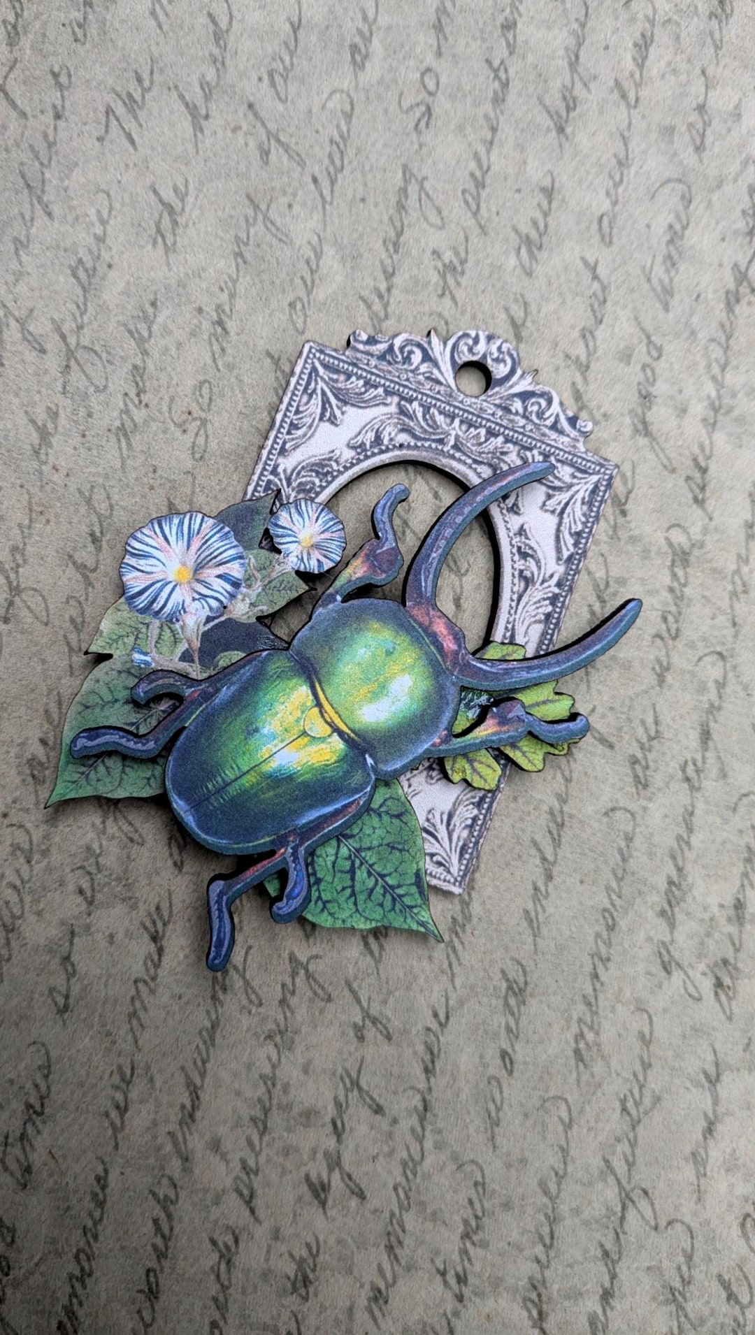 Stag Collage Stag Beetle Collage Art Ornament - Etsy