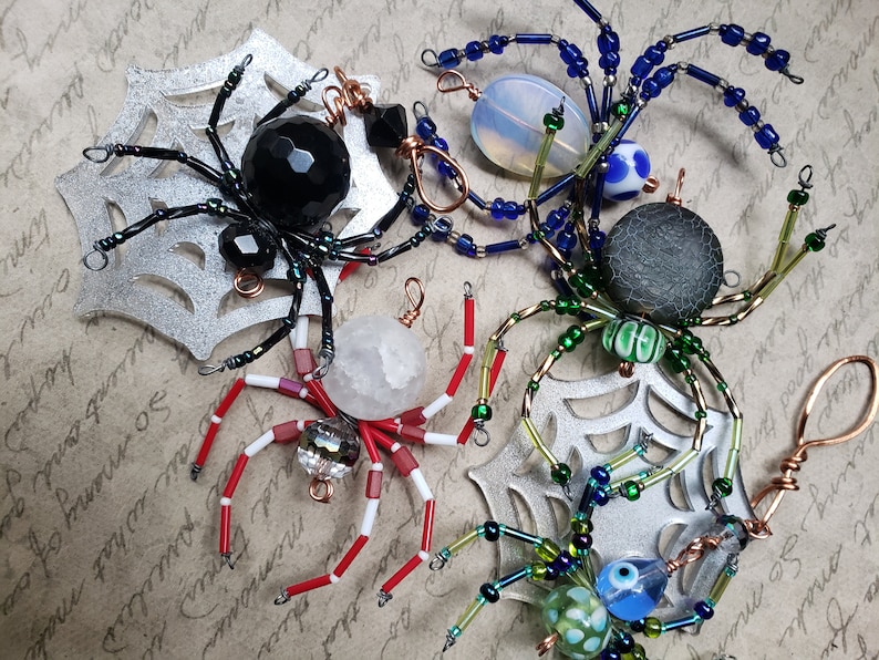 Opalite Spider Ornament