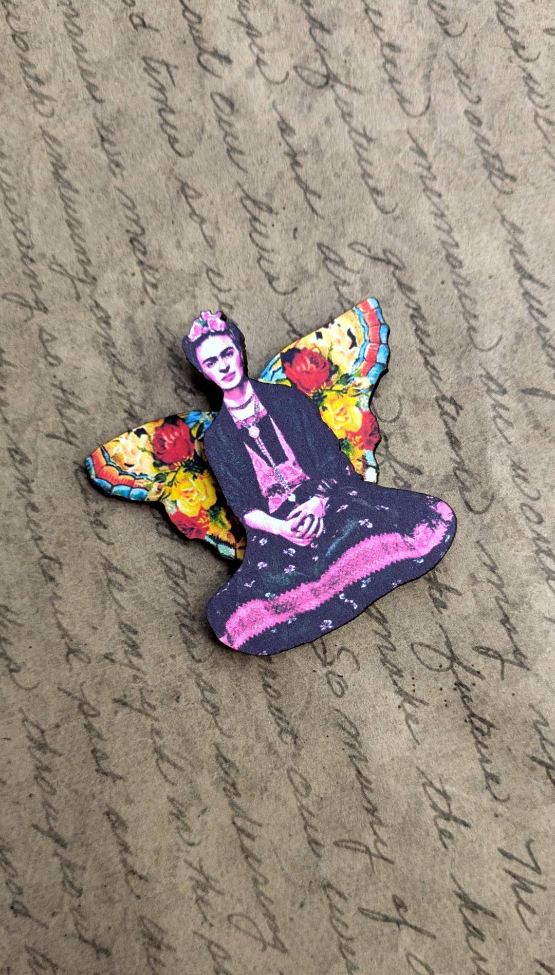 Frida Kahlo Laser Cut Art Pin - Etsy
