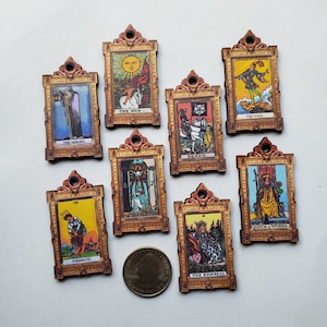 Tarot Card Charms Laser Cut Jewelry Art  Supplies