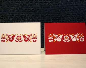 Vintage Pyrex Patterns Notecards - Patrón de amistad