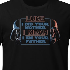 Lustiges Star Wars Wortspiel Darth Vader Unisex T-Shirt