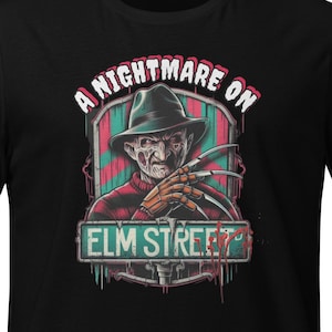 Classic Horror Movie Graphic Tee - A Nightmare on Elm Street Freddy Krueger Unisex Shirt
