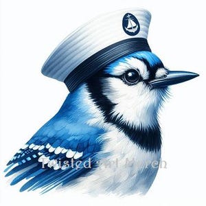 Clipart oiseaux chapeaux - 10 oiseaux portant des chapeaux JPG - Clipart oiseau drôle - faucon, flamant rose, geai bleu, pigeon, cardinal, corbeau, rouge-gorge, perroquet