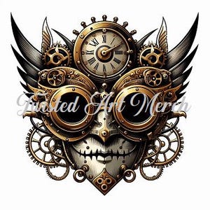 Steam Punk Clipart Downloads - 10 Steam Punk Outfit JPGs - 3000 x 3000px - Scrapbooking, Collages, Journaling