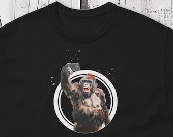 Funny Ape Selfie T-Shirt - Novelty Monkey Design Tee