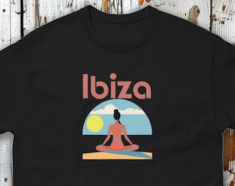 Ibiza Beach Yoga Graphic T-Shirt, Summer Vacation Vibes