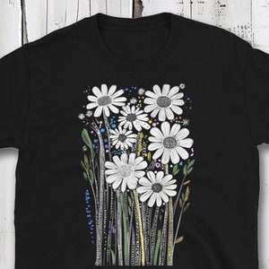 Wildflowers T-Shirt, Floral Shirt, Botanical Shirt, Cottagecore Clothing, Cottagecore Shirt, Fairycore, Floral T Shirt, Wild Flower Tee