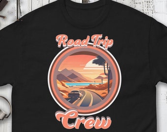 ロードトリップクルーTシャツ、ファミリーバケーショントップ