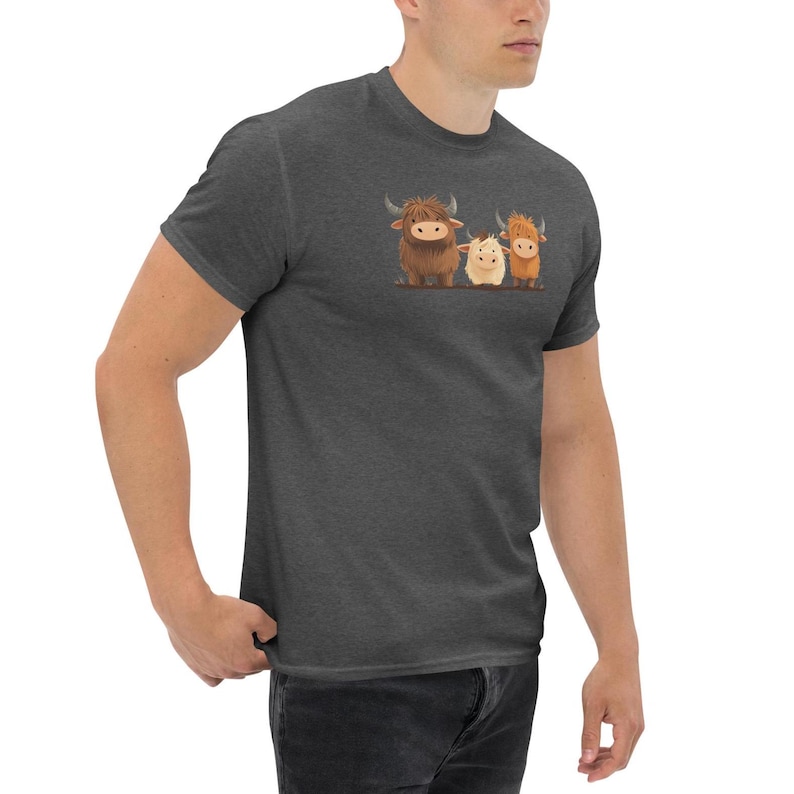 Cute Highland Cow T-Shirt, Western Crewneck image 7