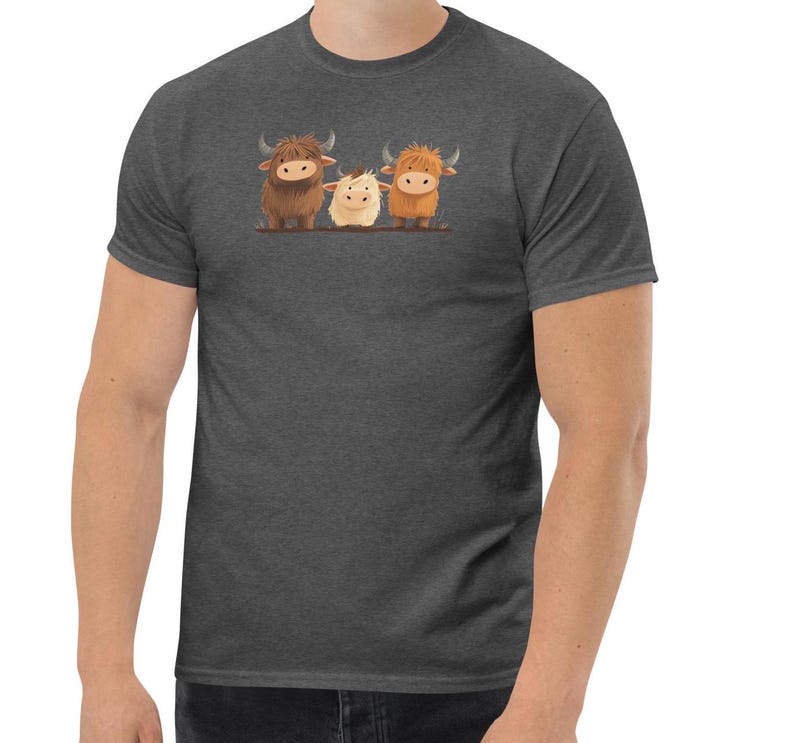 Cute Highland Cow T-Shirt, Western Crewneck image 9