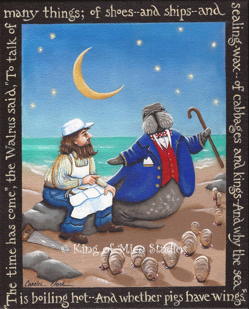 The Walrus and the Carpenter Alice Through the Looking | Etsy