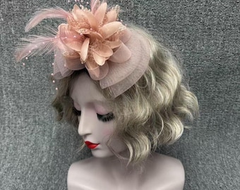 Feather Fascinator Hat: Kentucky Derby Tea Party Headband Clip