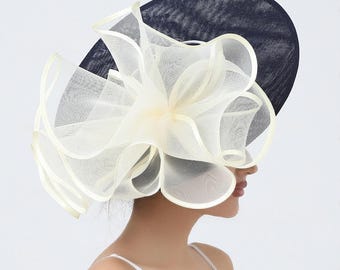 Sombrero fascinador grande Sinary, ideal para fiestas de té, iglesias, bodas y el Derby de Kentucky. 31 colores disponibles.