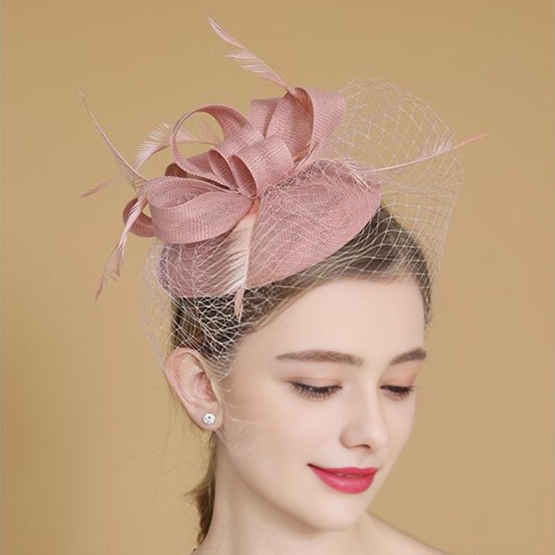 Fascinator Veil Pink - Etsy display picture 1