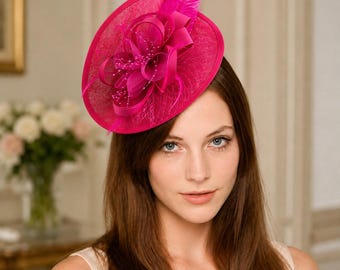 Tocado Sinary para fiesta de té del Kentucky Derby, tocado de plumas para boda con clip y diadema.
