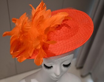 Sinary  Feather Fascinator Hat for Women Kentucky Derby Wedding Royal Ascot Fascinator with Headband