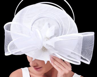 Floral Fascinator Hut Kentucky Derby Tea Party Hochzeit Kopfschmuck